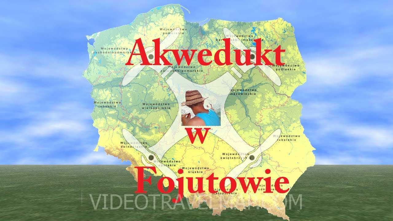 Fojutowo akwedukt sfilmowany z drona