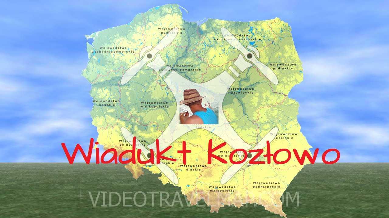 Wiadukt Kozłowo okiem drona