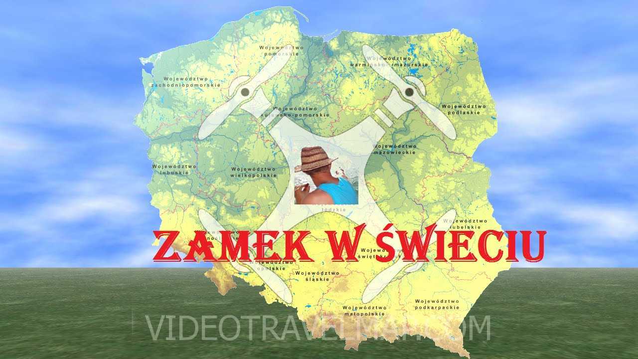 zamek swiecie sfilmowany z drona