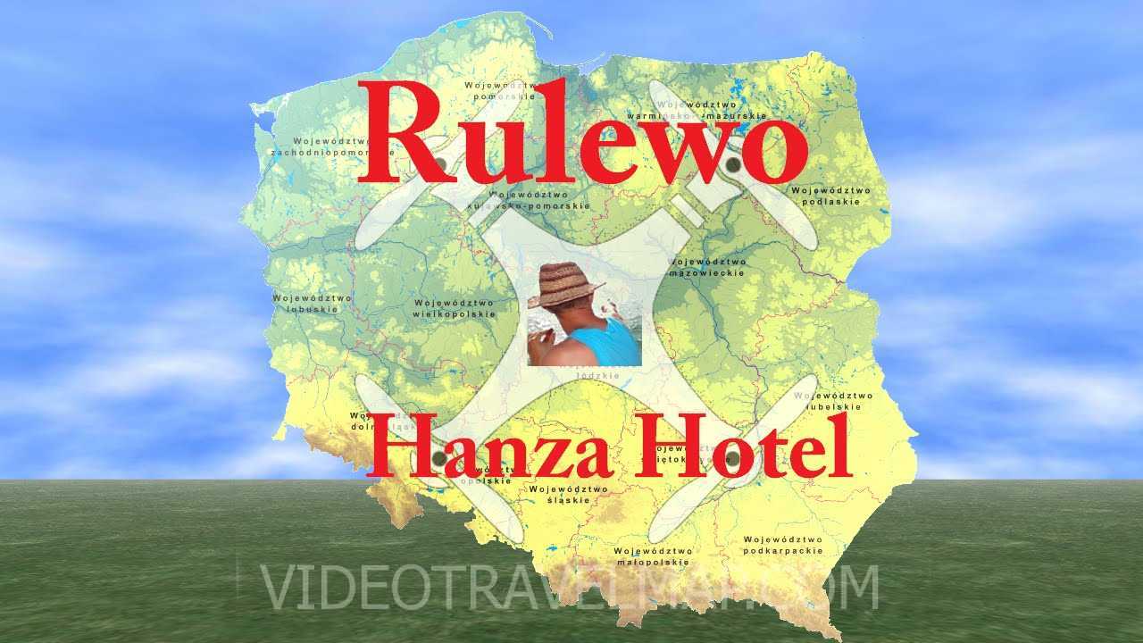 Hotel Hanza w Rulewie z drona