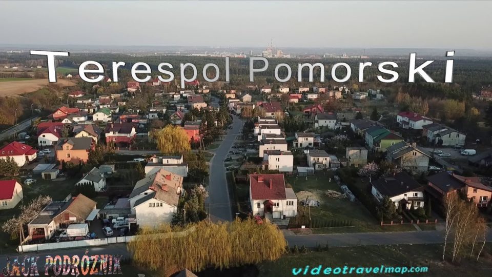 Terespol Pomorski z lotu ptaka Wiosna 2019